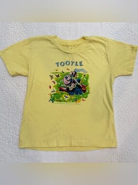 Tootle Tee Shirt Out Of Print Clothing Kids Size 6 Yellow Train